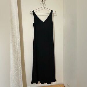 Vintage 90s Jones New York Black Midi  Dress